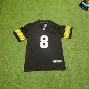 Nike Black and Yellow Men's Jersey